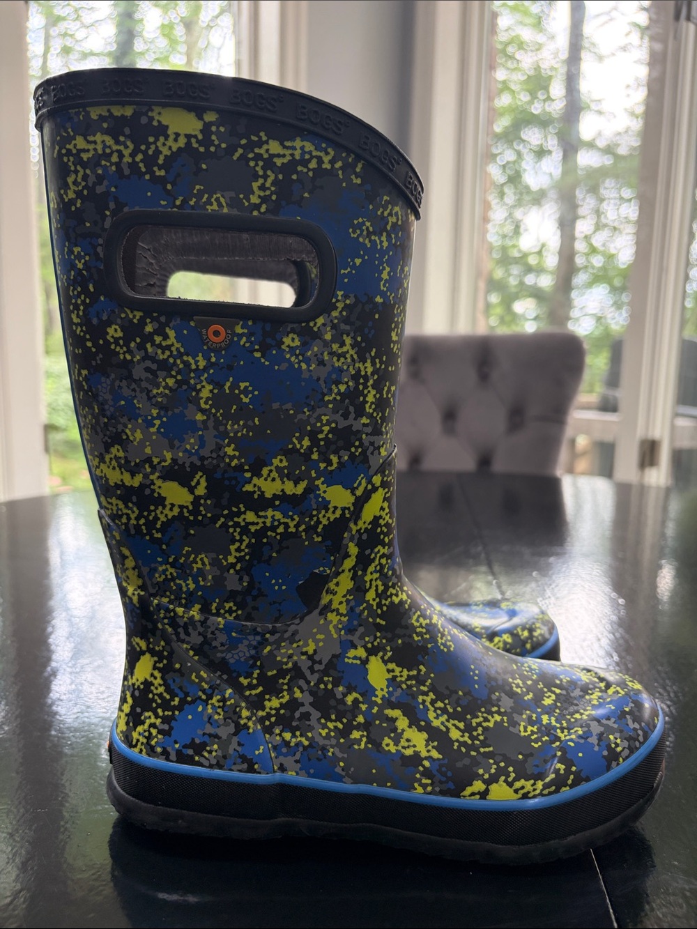 Boys Bogs Rain/Mud Boots - Sz 3  EUC